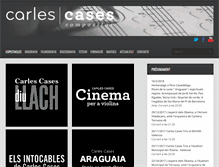 Tablet Screenshot of carlescases.com